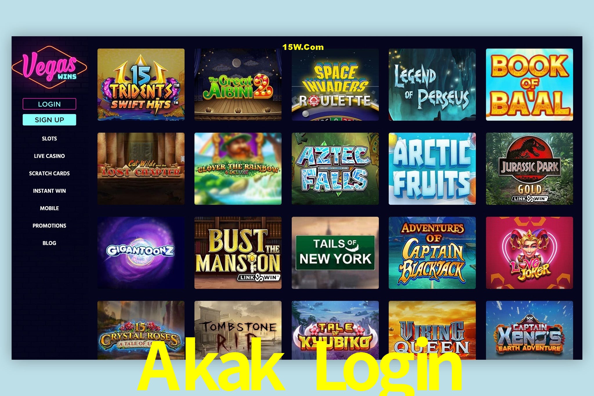 Experiência VIP Akak Login